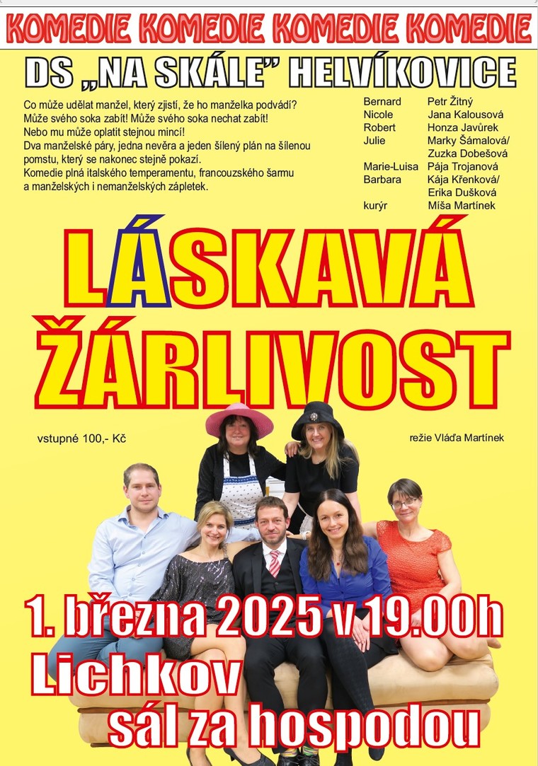 Divadelní komedie "Láskavá žárlivost"